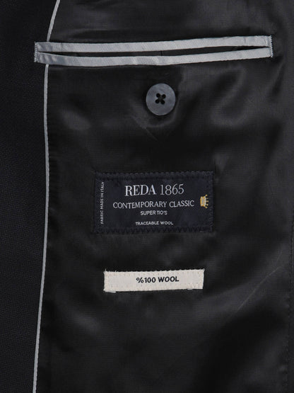Siyah Mikro Modern Fit %100 Yün Takım Elbise