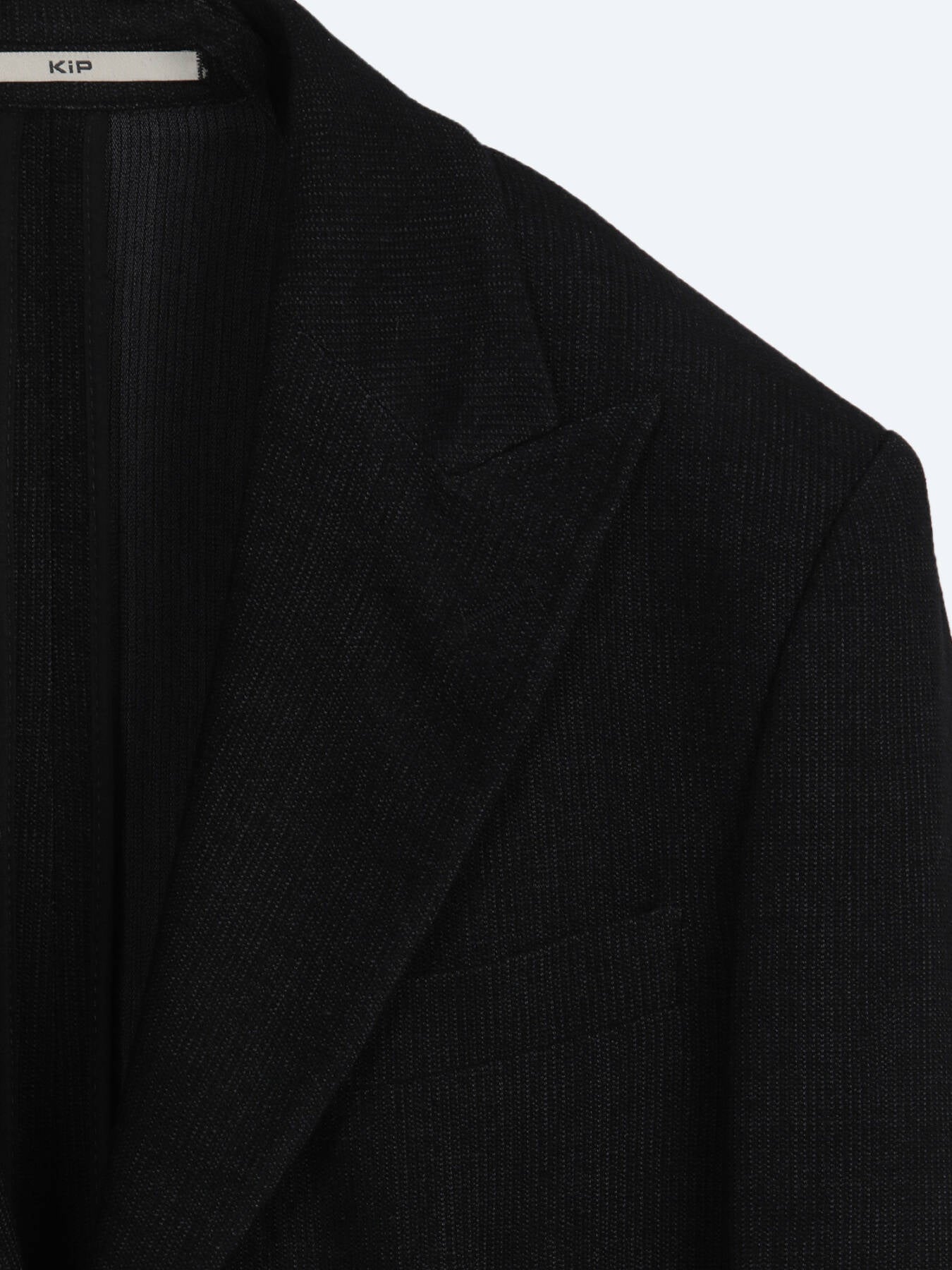 Siyah Mikro Modern Fit Yün Karışımlı Ceket