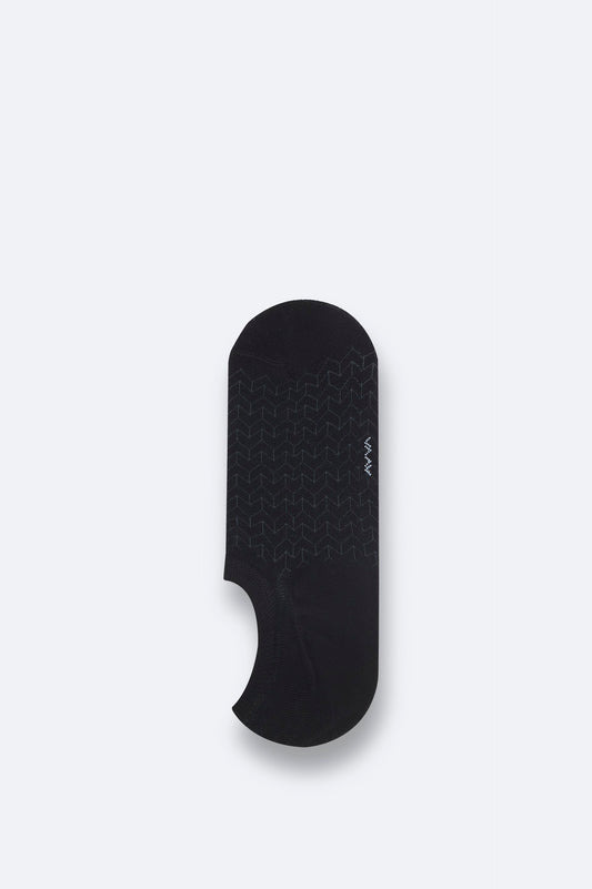 Siyah Bambu Karışımlı Sneaker Çorap