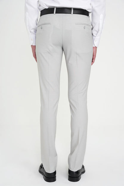 P 1191 Slim Fit Pilesiz Yün Klasik Taş Kumaş Pantolon