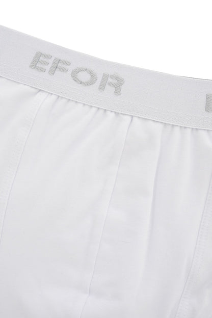 Slim Model %100 Modal Esnek Düz Beyaz Erkek Boxer 05
