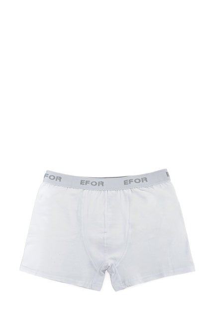 Slim Model %100 Modal Esnek Düz Beyaz Erkek Boxer 05