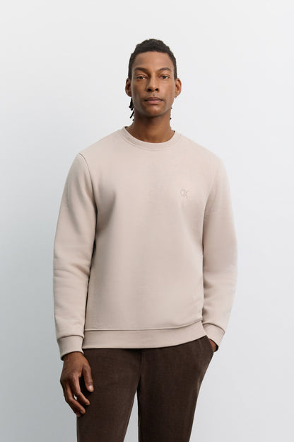 Taş Bisiklet Yaka 3 Iplik Şardonlu -5 Dereceye Dayanıklı Sweatshirt