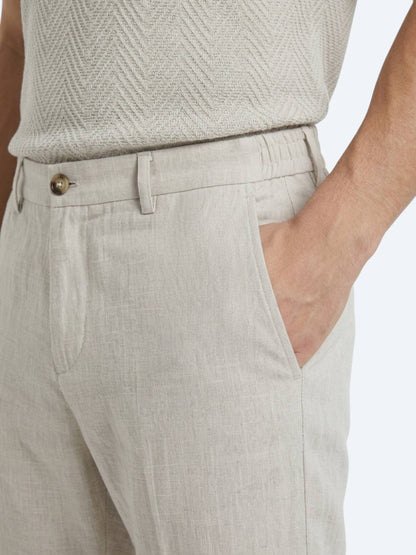 Taş Dokuma Relaxed Fit Casual Pamuk Karışımlı Pantolon