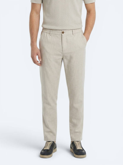 Taş Dokuma Relaxed Fit Casual Pamuk Karışımlı Pantolon