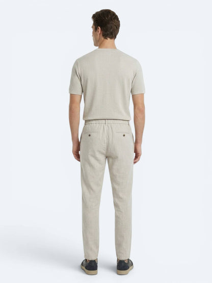 Taş Dokuma Relaxed Fit Casual Pamuk Karışımlı Pantolon