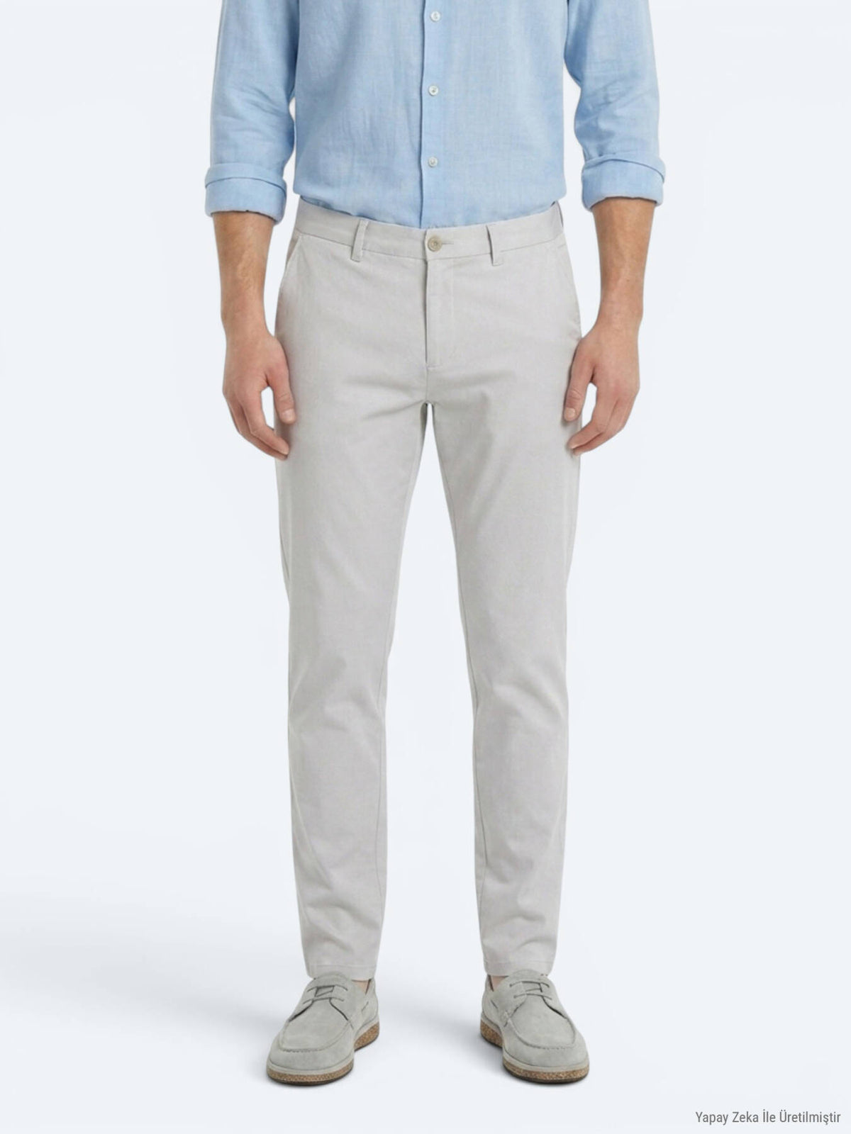 Taş Düz Dokuma Slim Fit Casual Pantolon
