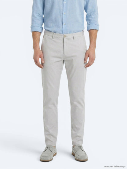 Taş Düz Dokuma Slim Fit Casual Pantolon