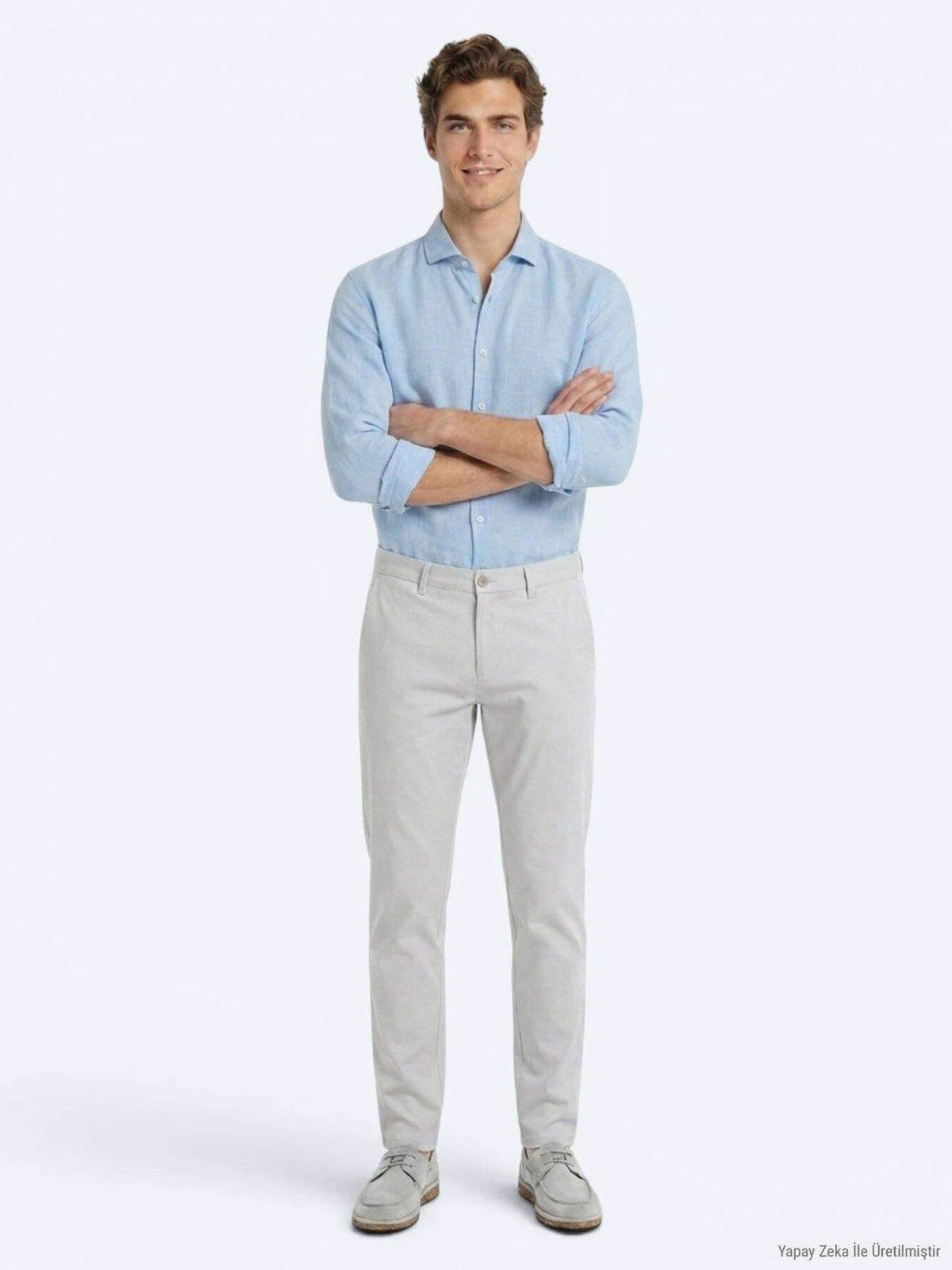 Taş Düz Dokuma Slim Fit Casual Pantolon