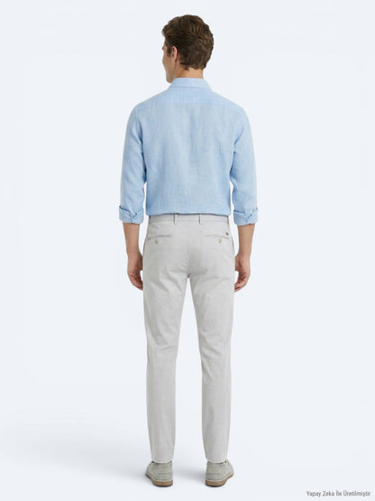 Taş Düz Dokuma Slim Fit Casual Pantolon