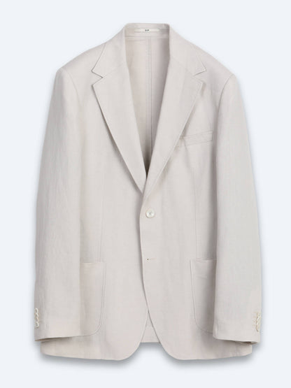 Taş Düz Modern Fit %100 Keten Ceket