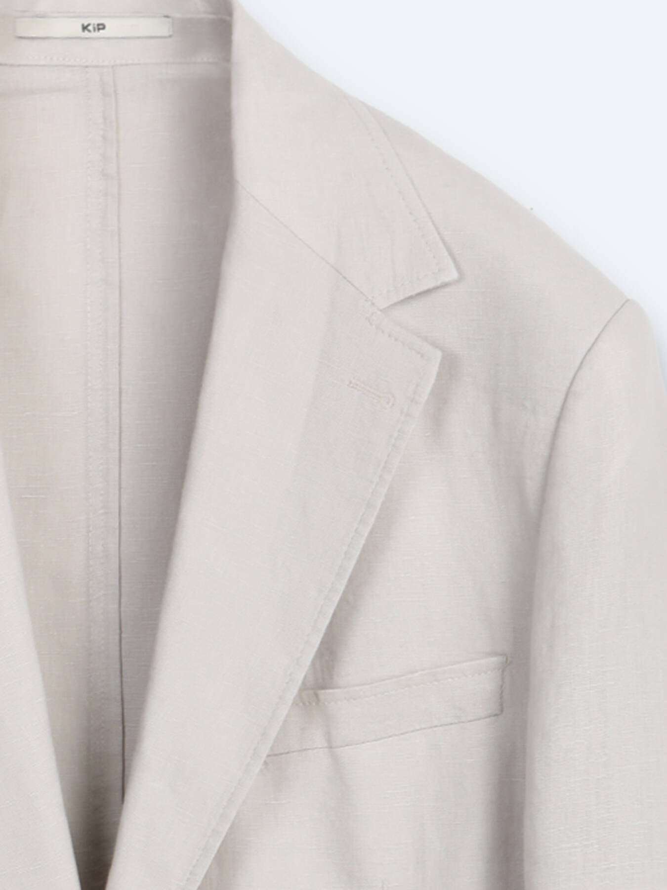Taş Düz Modern Fit %100 Keten Ceket