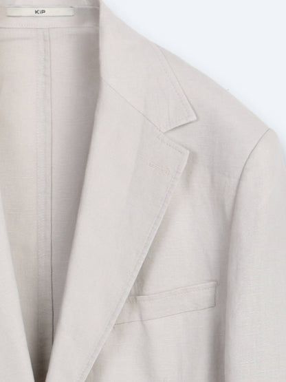 Taş Düz Modern Fit %100 Keten Ceket