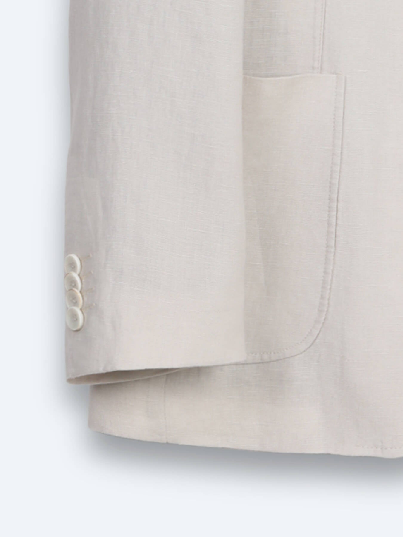Taş Düz Modern Fit %100 Keten Ceket