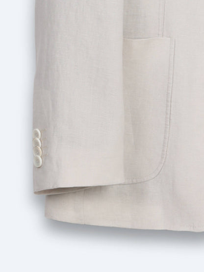 Taş Düz Modern Fit %100 Keten Ceket
