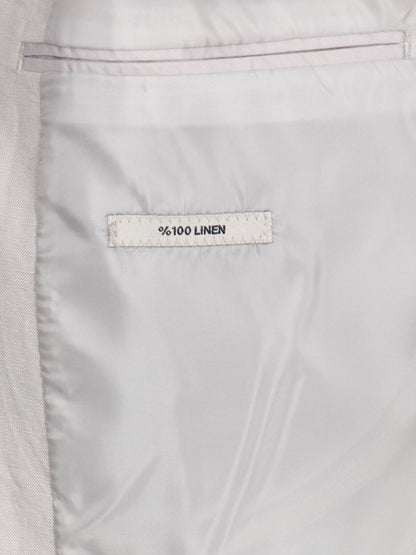 Taş Düz Modern Fit %100 Keten Ceket