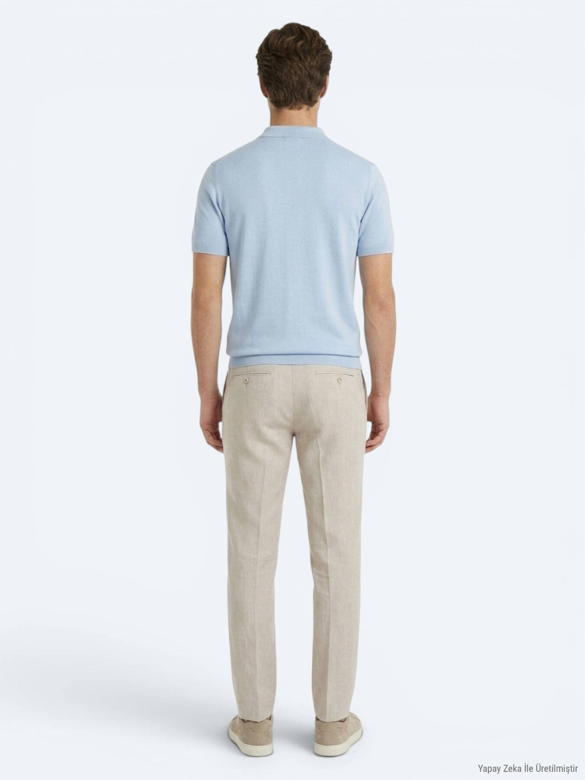 Taş Kumaş Relaxed Fit Casual Keten Karışımlı Pantolon
