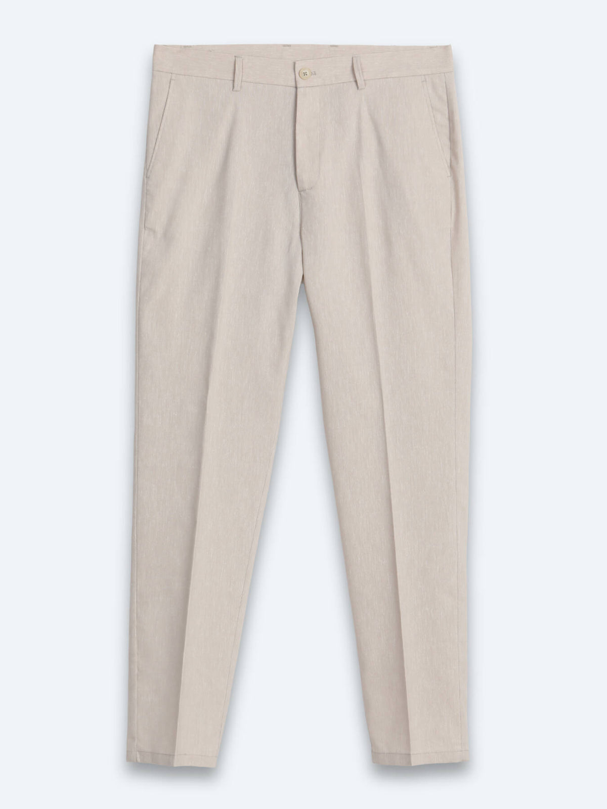 Taş Kumaş Relaxed Fit Casual Keten Karışımlı Pantolon