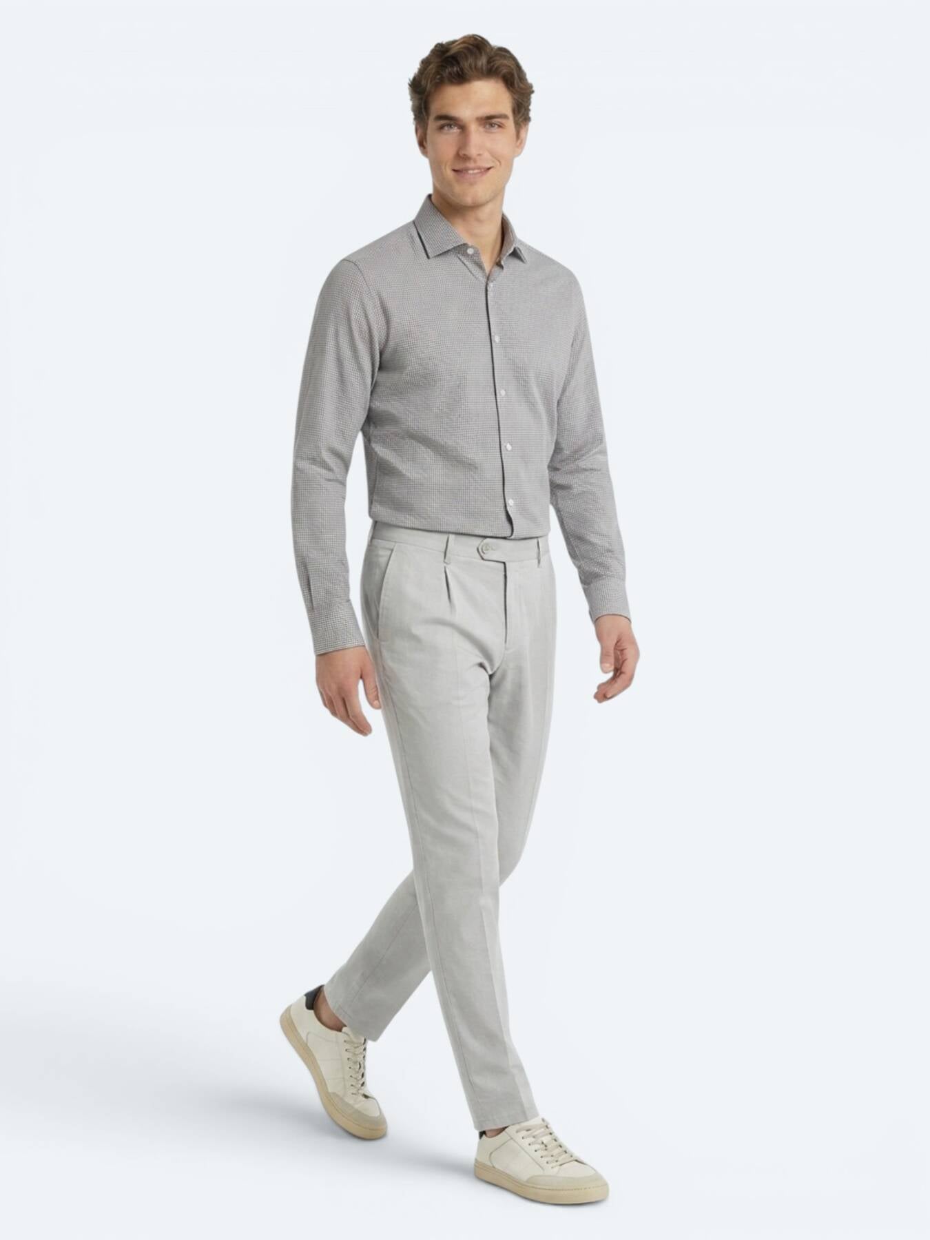 Taş Kumaş Relaxed Fit Casual Pamuk Karışımlı Pantolon