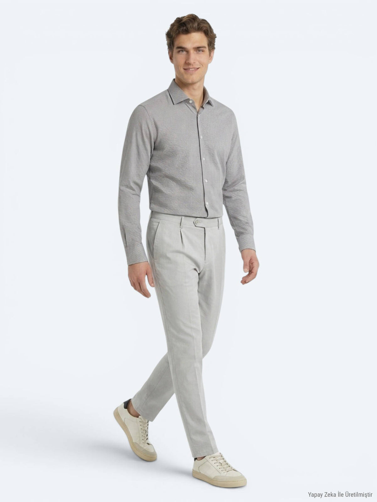 Taş Kumaş Relaxed Fit Casual Pamuk Karışımlı Pantolon