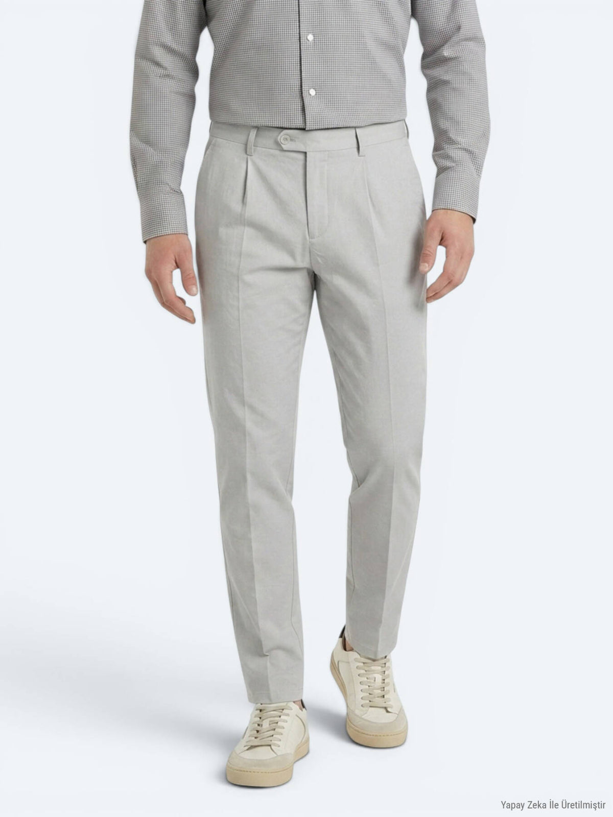 Taş Kumaş Relaxed Fit Casual Pamuk Karışımlı Pantolon