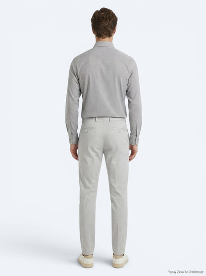 Taş Kumaş Relaxed Fit Casual Pamuk Karışımlı Pantolon