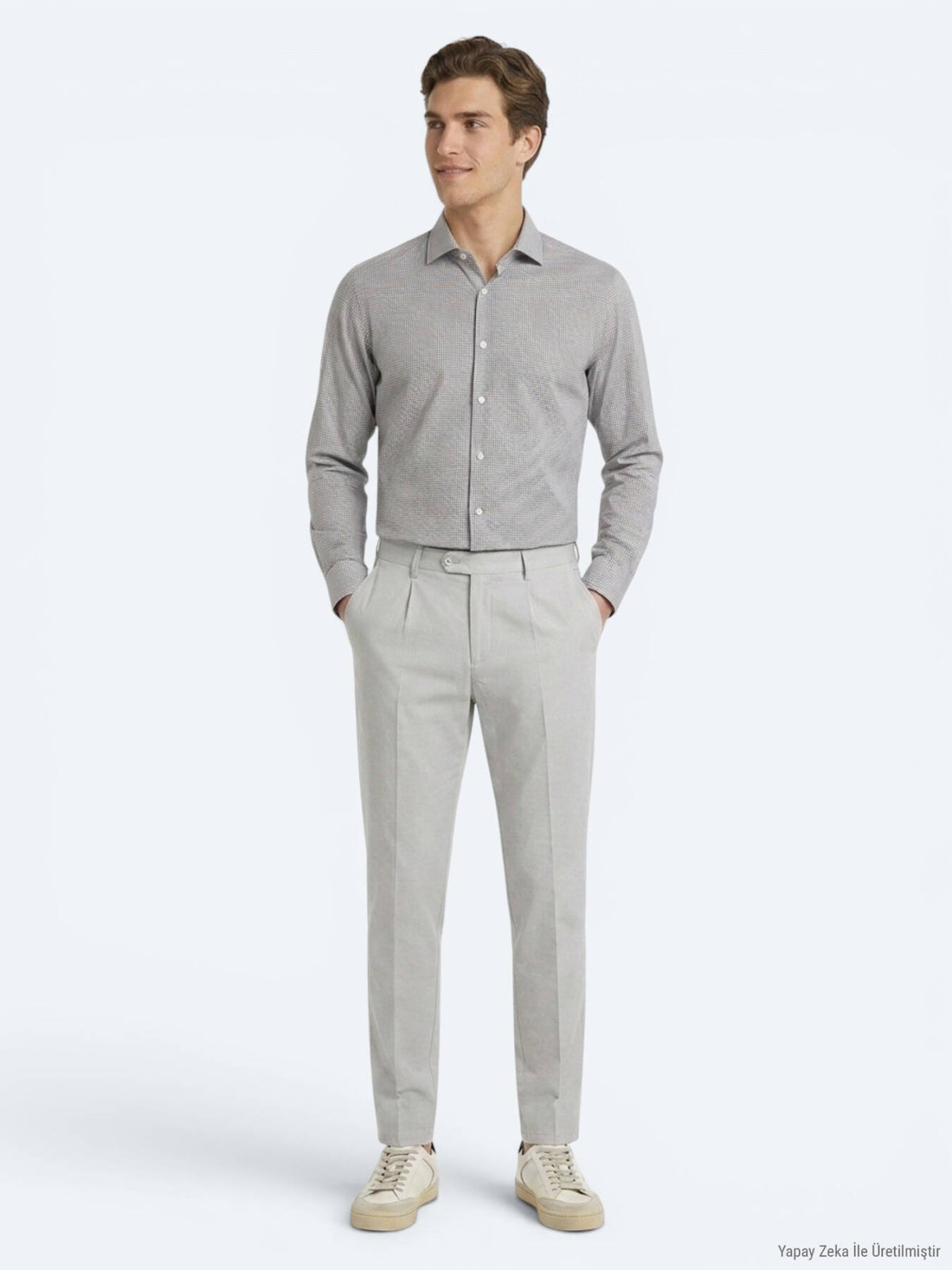 Taş Kumaş Relaxed Fit Casual Pamuk Karışımlı Pantolon