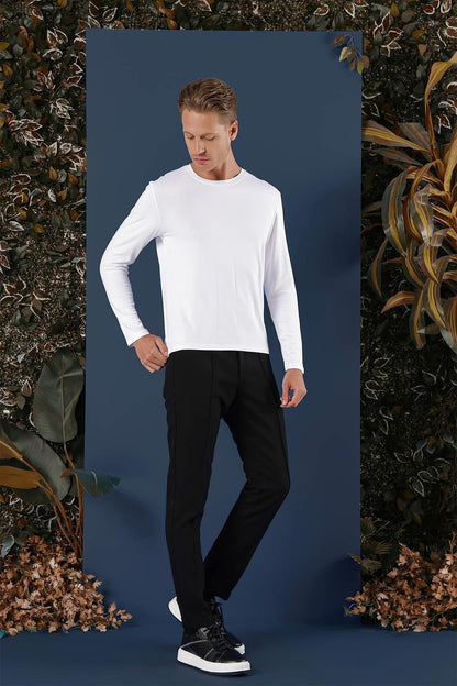 Ts 870 Slim Fit Beyaz Spor T-shirt