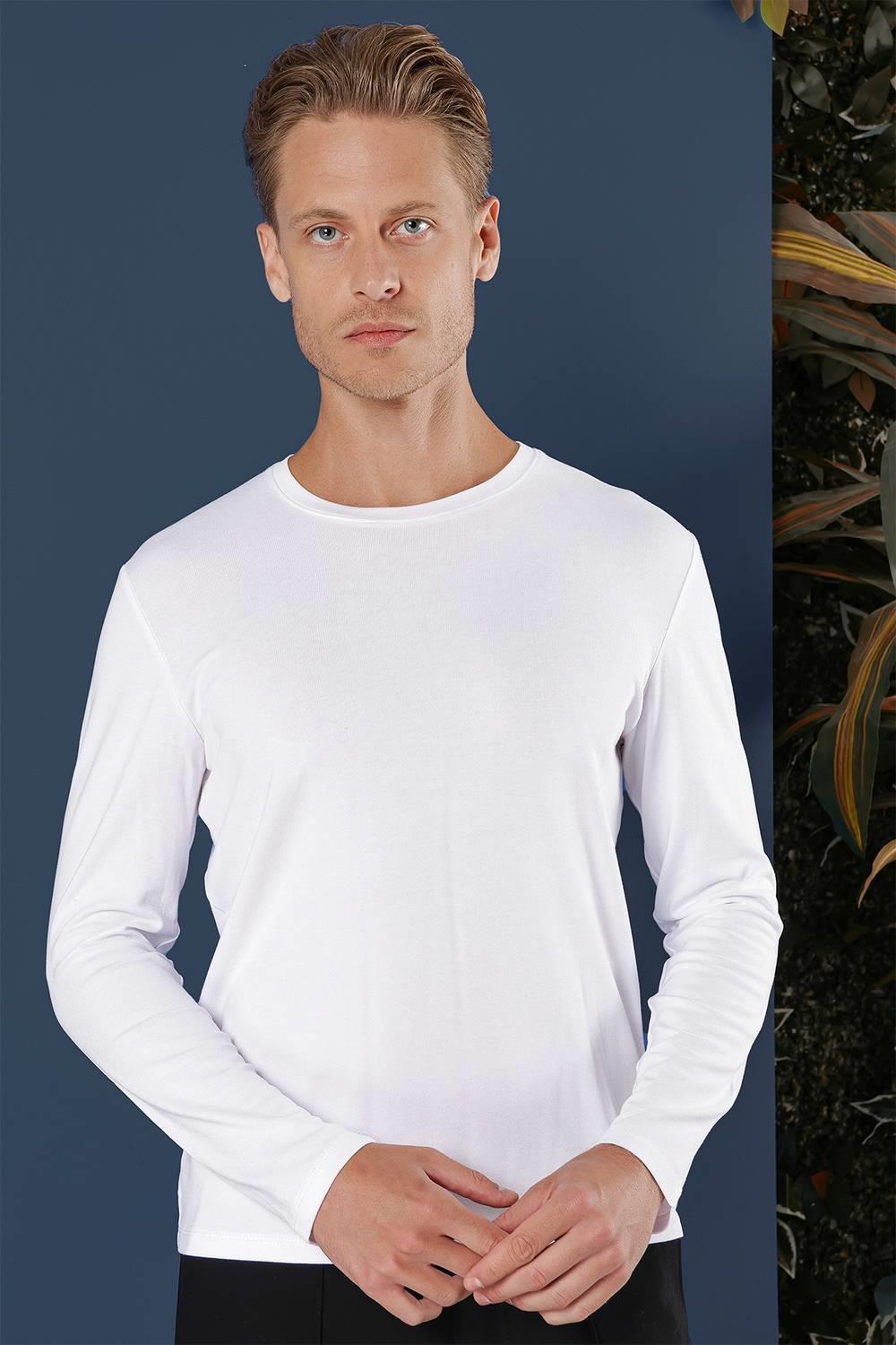 Ts 870 Slim Fit Beyaz Spor T-shirt