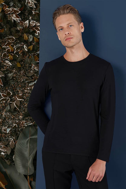 Ts 870 Slim Fit Siyah Spor T-shirt