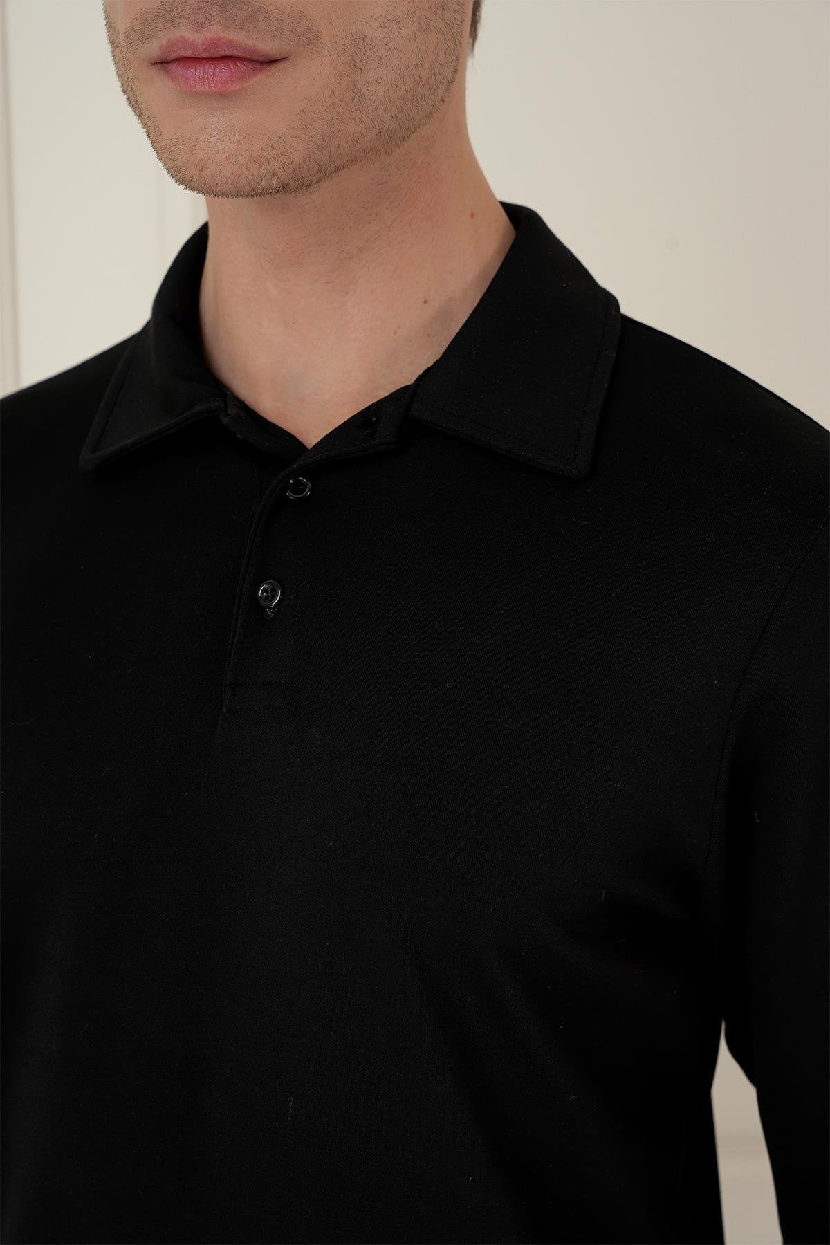 Ts 893 Slim Fit Siyah Spor T-shirt