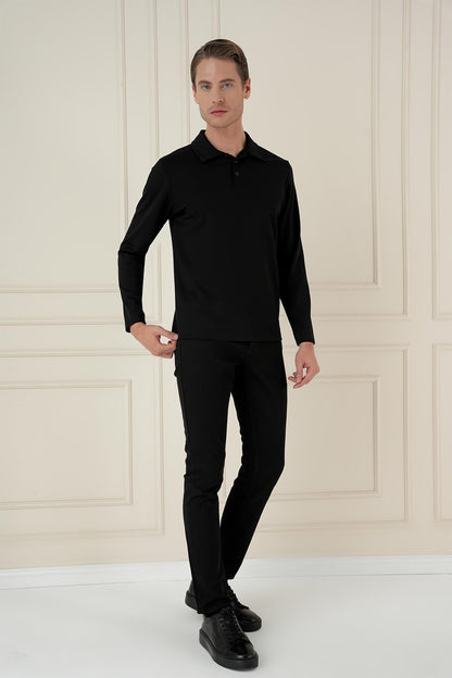 Ts 893 Slim Fit Siyah Spor T-shirt