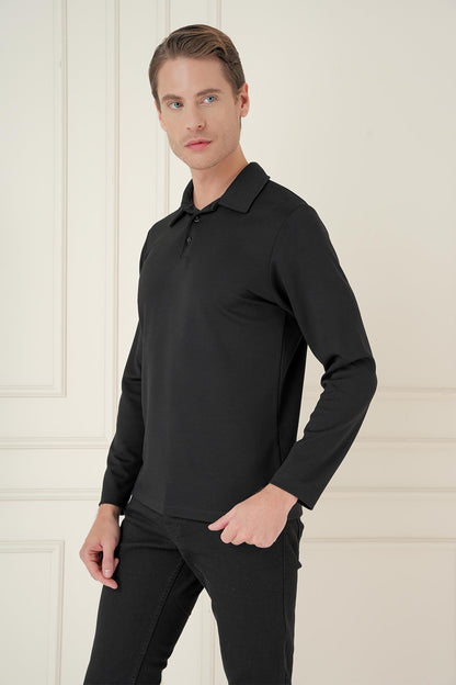 Ts 893 Slim Fit Siyah Spor T-shirt