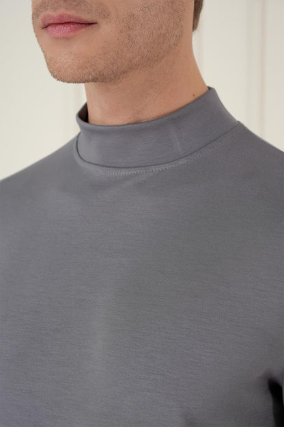 Ts 894 Slim Fit Füme Spor T-shirt