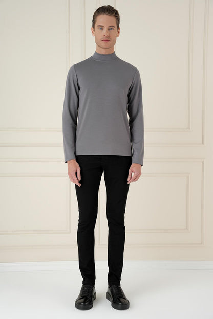 Ts 894 Slim Fit Füme Spor T-shirt