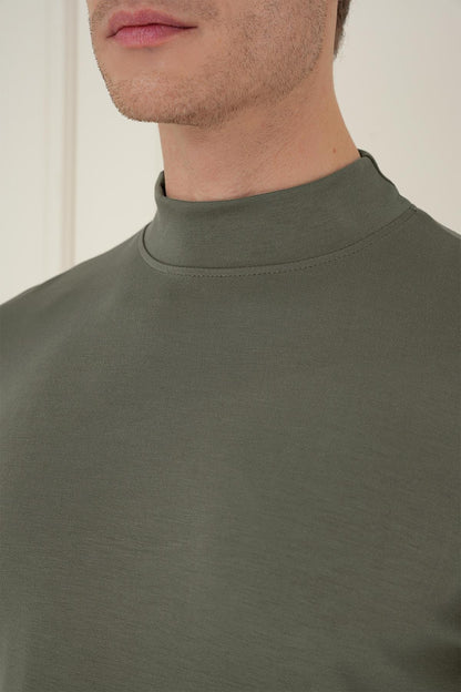 Ts 894 Slim Fit Haki Spor T-shirt