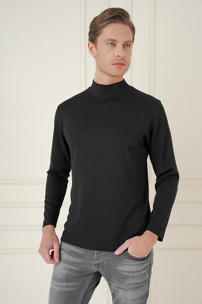 Ts 894 Slim Fit Siyah Spor T-shirt