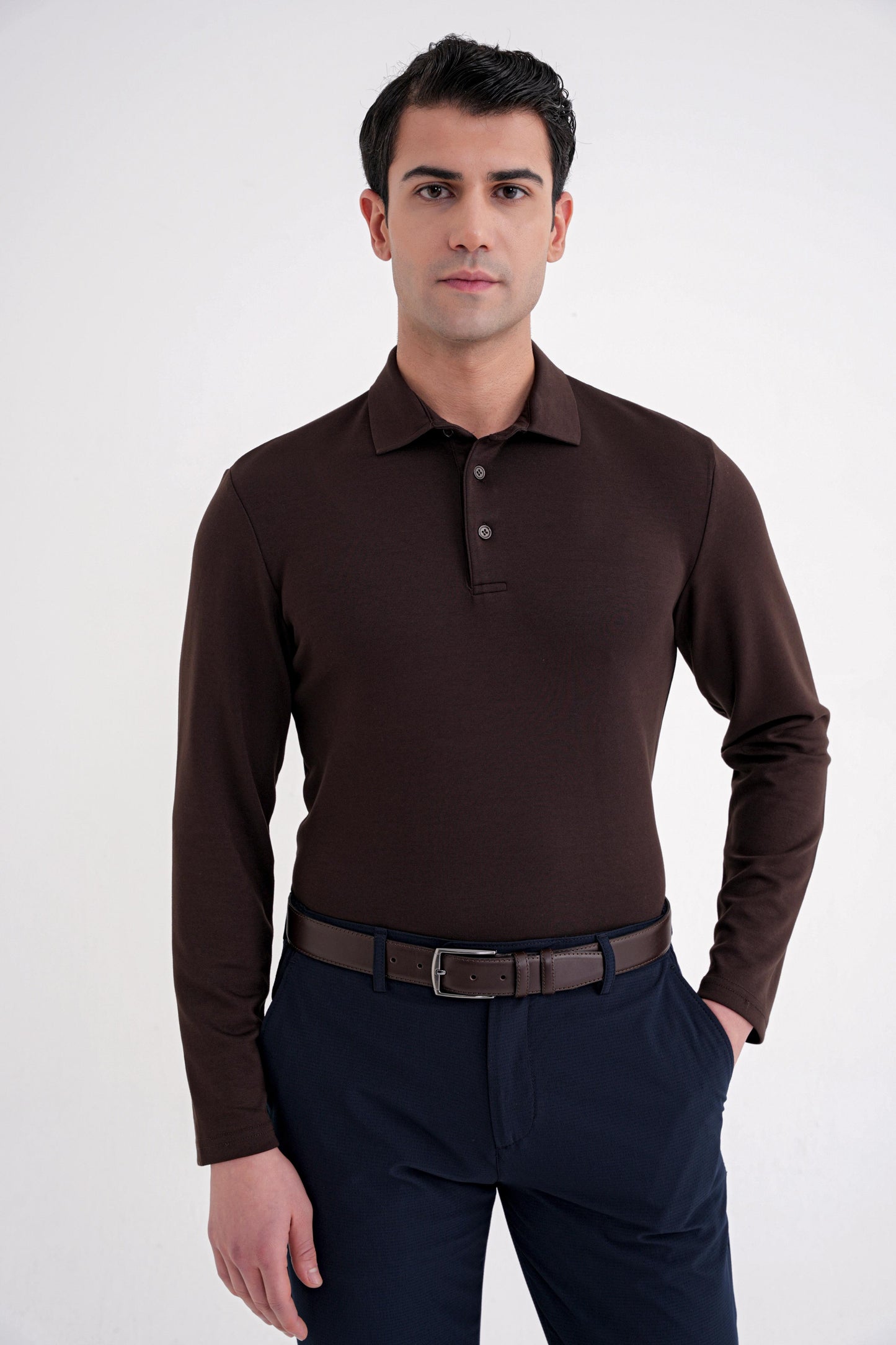 Ts 921 T-shirt Comfort Kahverengi