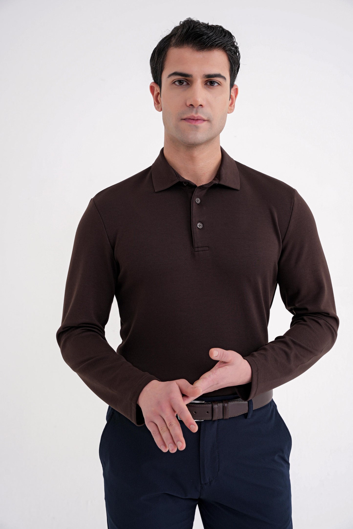 Ts 921 T-shirt Comfort Kahverengi