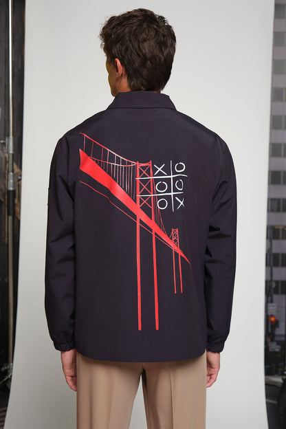 Uniro Lizbon Tasarım Lacivert Mont