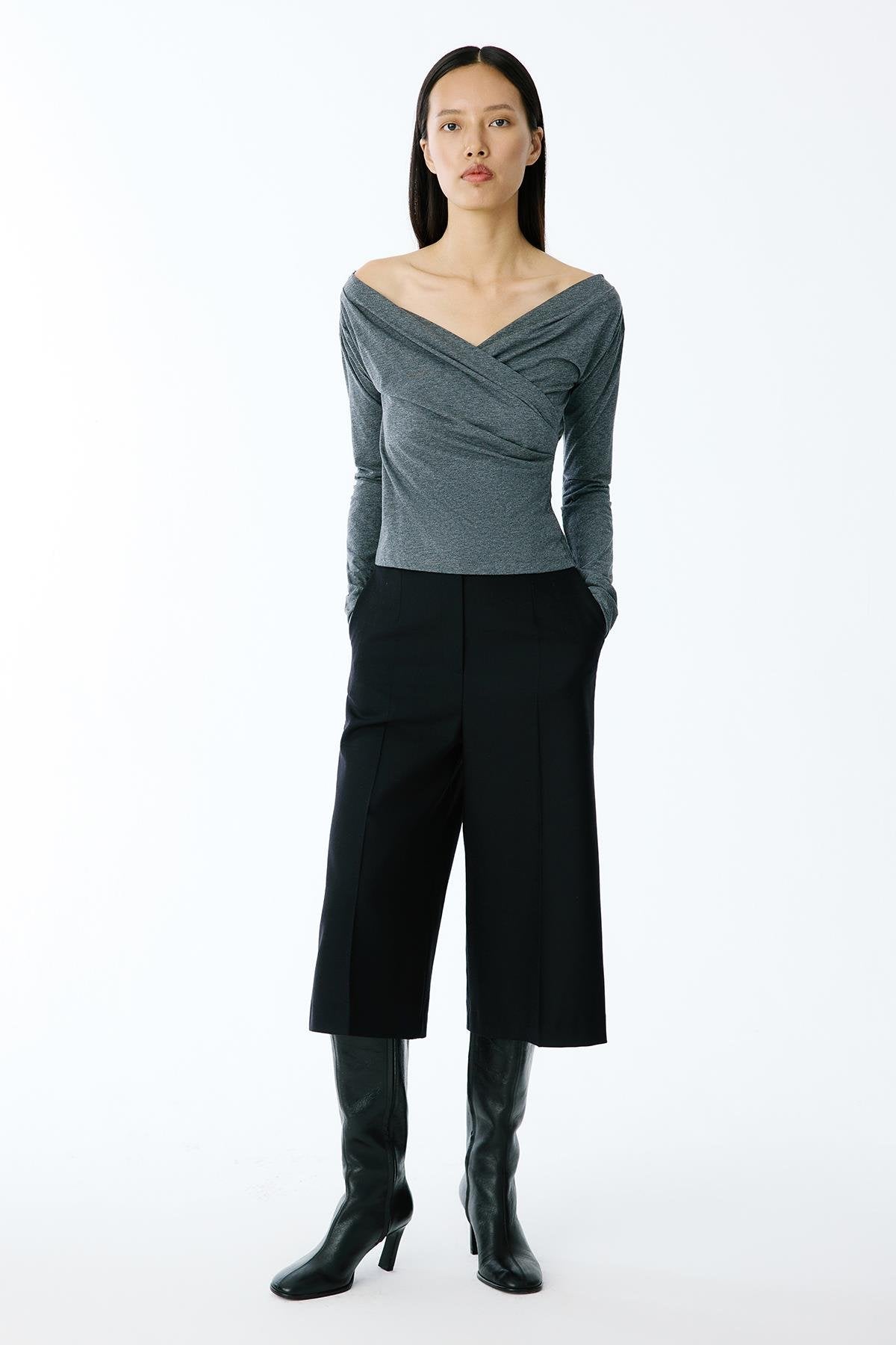 V Yaka Kruvaze Antrasit Bluz