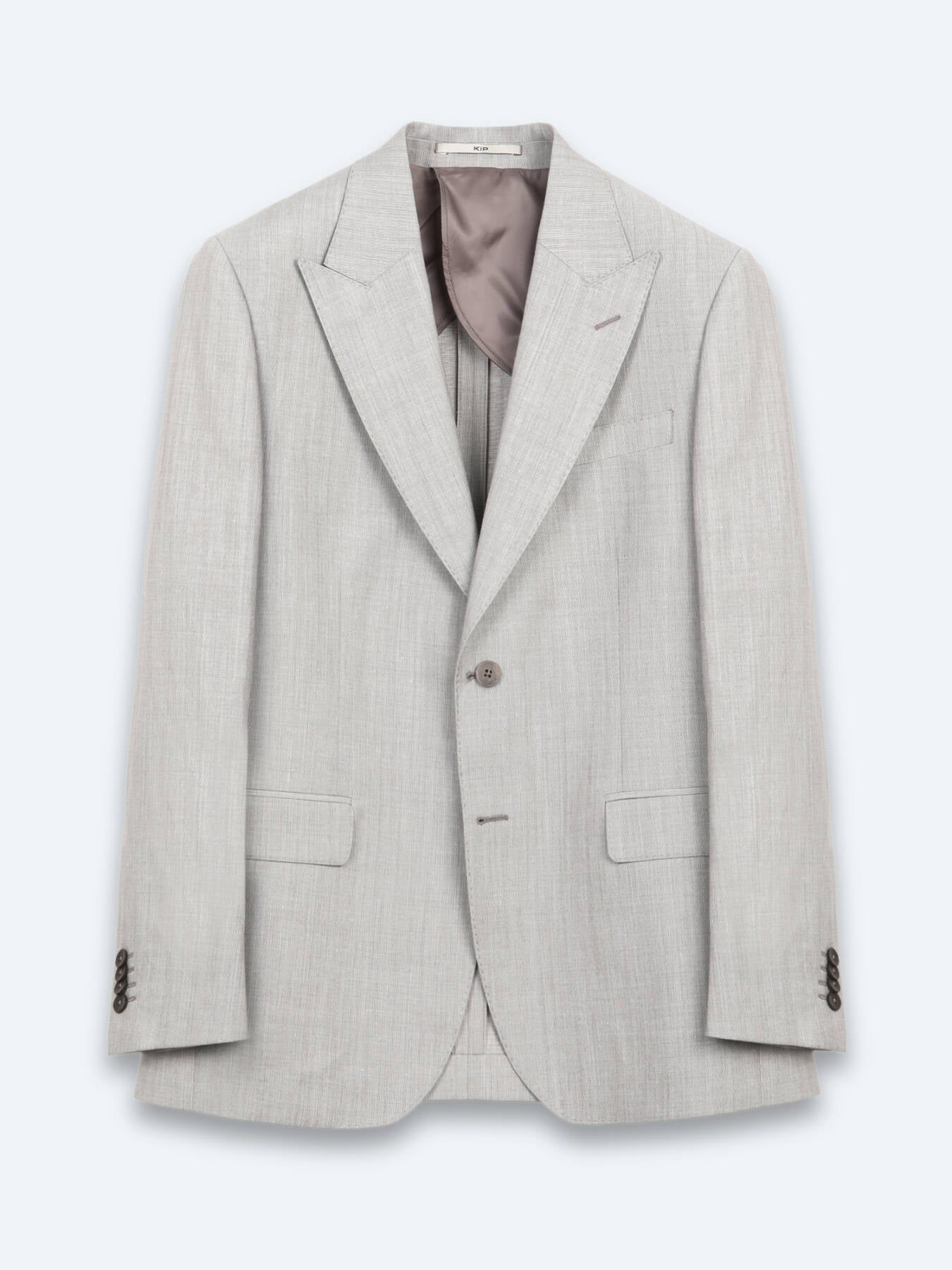 Vizon Desenli Modern Fit Yün Karışımlı Takım Elbise
