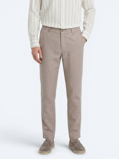 Vizon Dokuma Relaxed Fit Casual Pamuk Karışımlı Pantolon