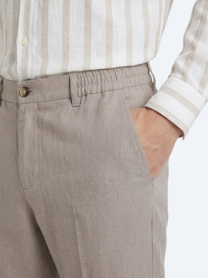 Vizon Dokuma Relaxed Fit Casual Pamuk Karışımlı Pantolon