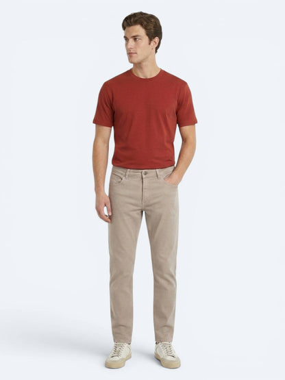 Vizon Dokuma Slim Fit Spor Pamuk Karışımlı Pantolon