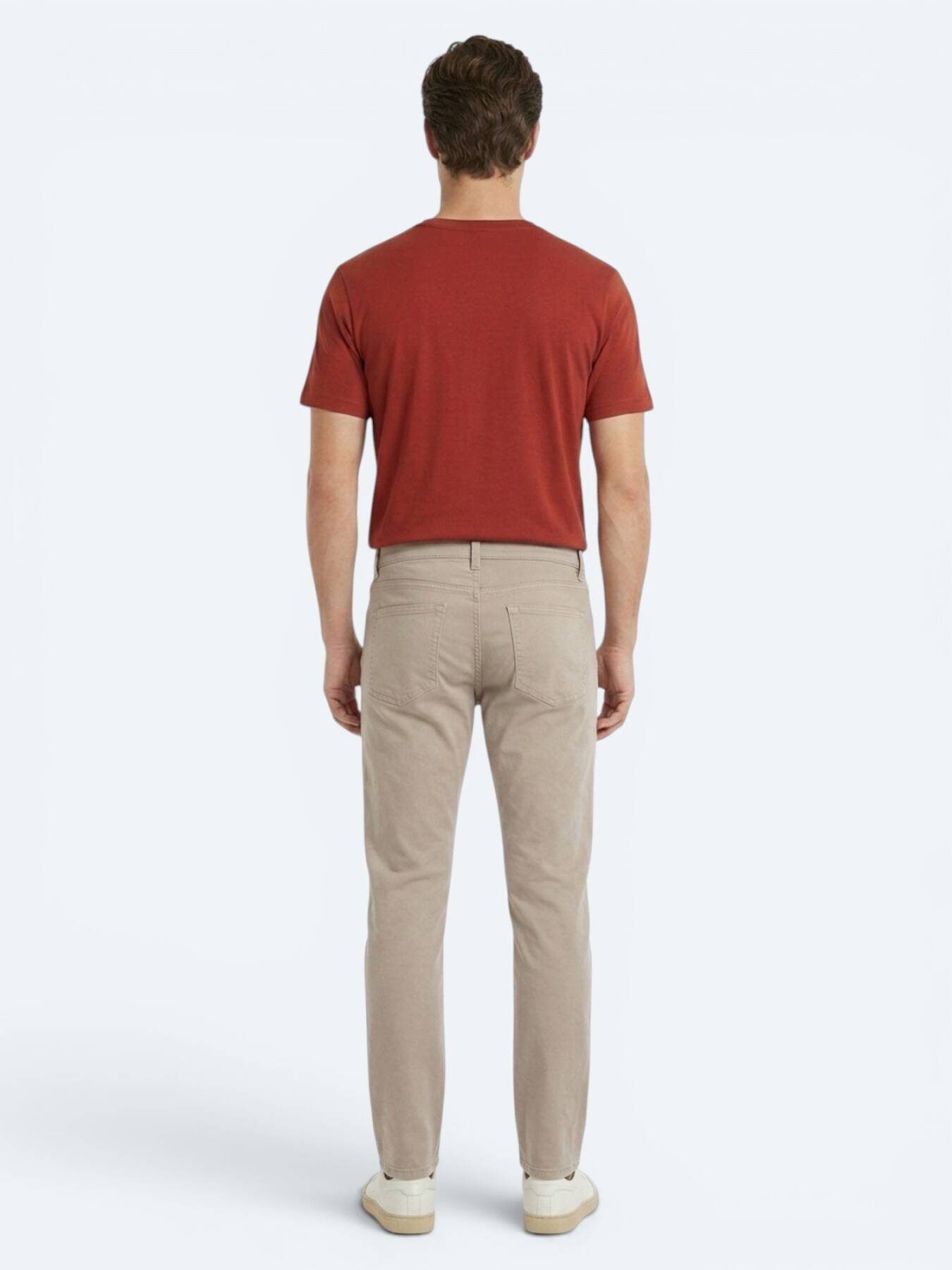 Vizon Dokuma Slim Fit Spor Pamuk Karışımlı Pantolon