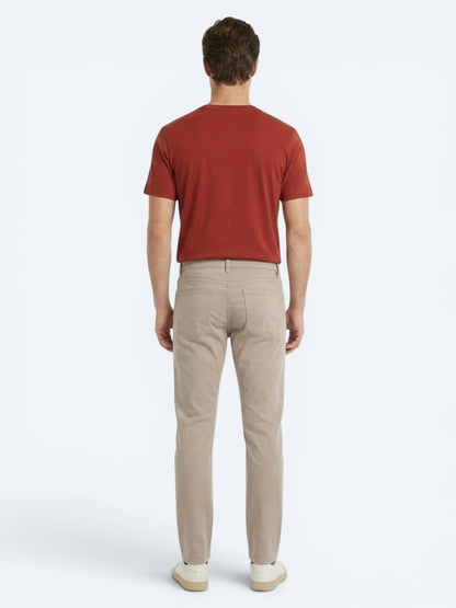 Vizon Dokuma Slim Fit Spor Pamuk Karışımlı Pantolon