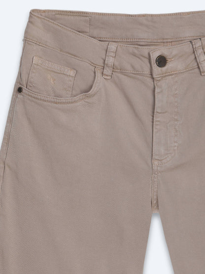 Vizon Dokuma Slim Fit Spor Pamuk Karışımlı Pantolon
