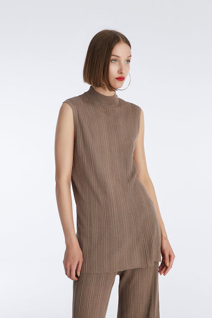 Vizon Uzun Fitilli Triko Bluz