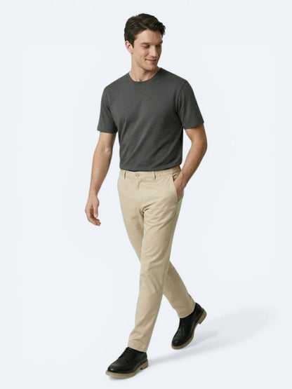 Yağ Yeşili Dokuma Jogging Fit Casual Pamuk Karışımlı Pantolon